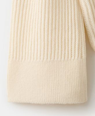 Women's Scarf Detail Ribbed Sweater