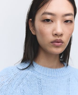 Women's Braided Knitted Sweater