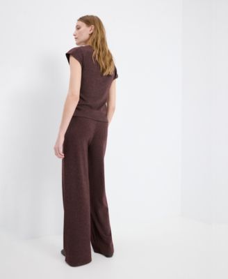 Women's Elastic Waistband Knitted Pants