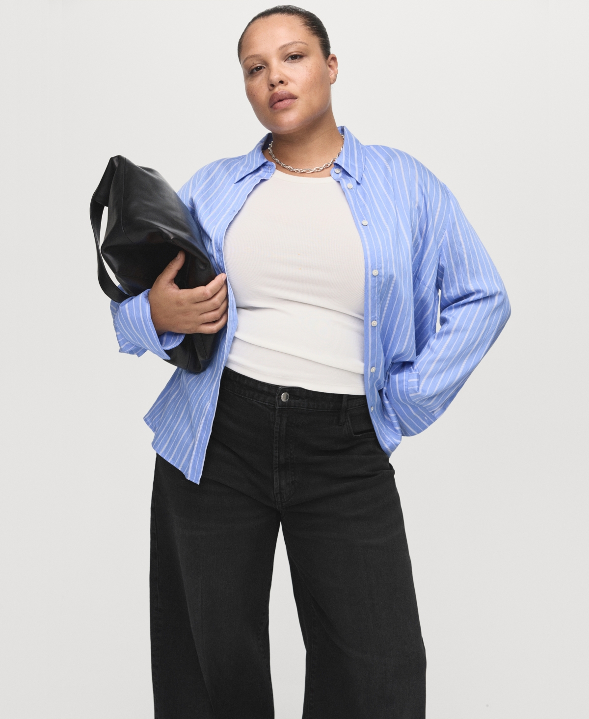 Mango Women's High-Waisted Wide-Leg Jeans