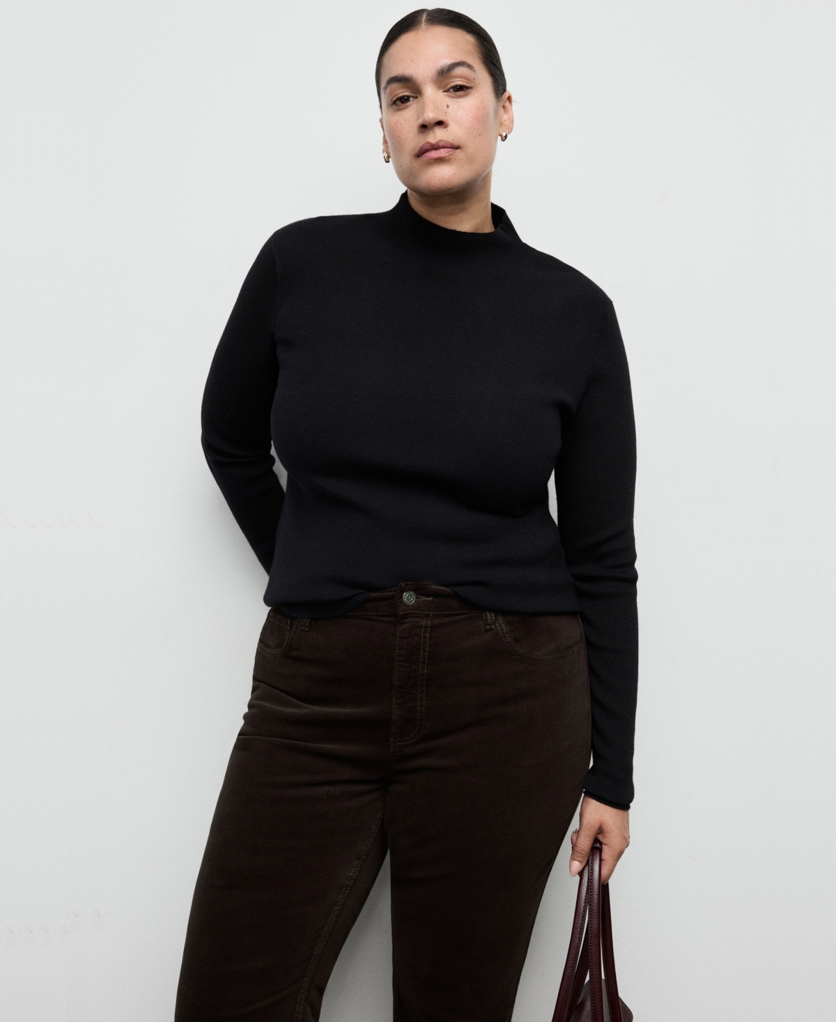 Mango Women's Velvet Flared Jeans