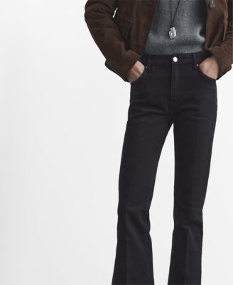 Women's Violet Flared High-Rise Jeans