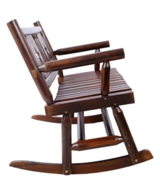 Modern Accent Teddy Upholstered Nursery Glider Rocking Chair with Solid Wood Legs Side Pocket High Backrest 300LBS Capacity