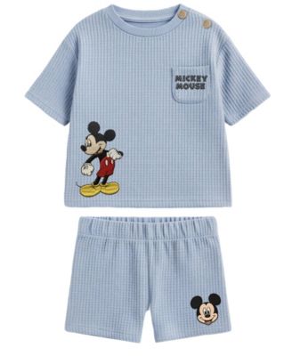 Baby Boys' Mickey Mouse T-Shirt & Shorts, 2-Piece Set