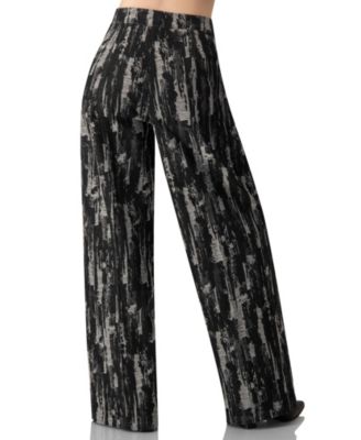 Women's Abstract Print Wide-Leg Jeans