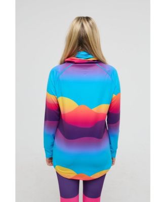 Women's High Neck Baselayer Top Mambo Sunset