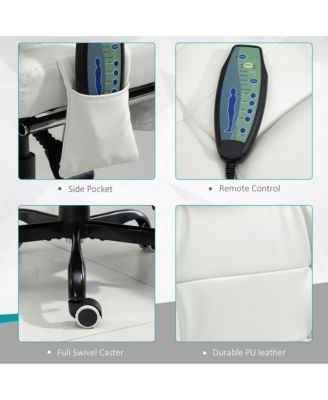 7-Point Vibrating Massage Office Chair High Back Adjustable Recliner