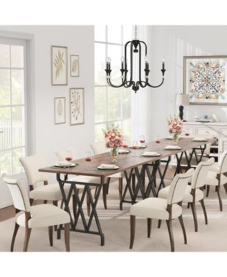 Kitchen Table Rectangular Dining Table 70.9-Inch Long Dining Table for 6 Peoplefor Dining Room, Home Office, Living Room