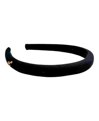 Women's Classic Padded Thin Headband  - Black