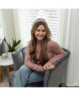 Women's Classic Padded Tweed Headband - Espresso Maroon