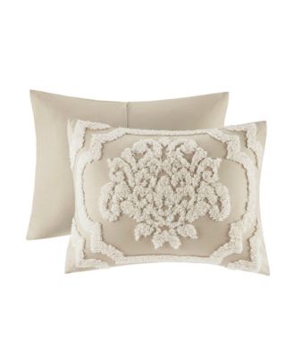 Madison Park Viola Damask Tufted 3-Pc. Duvet Cover Set, King/California King