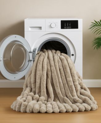 Jasmine Faux Fur Reverse to Velvet 3-Pc. Comforter Set, Full/Queen