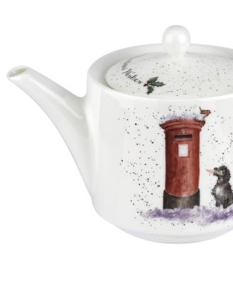 Royal Worcester Wrendale Christmas Wishes Teapot