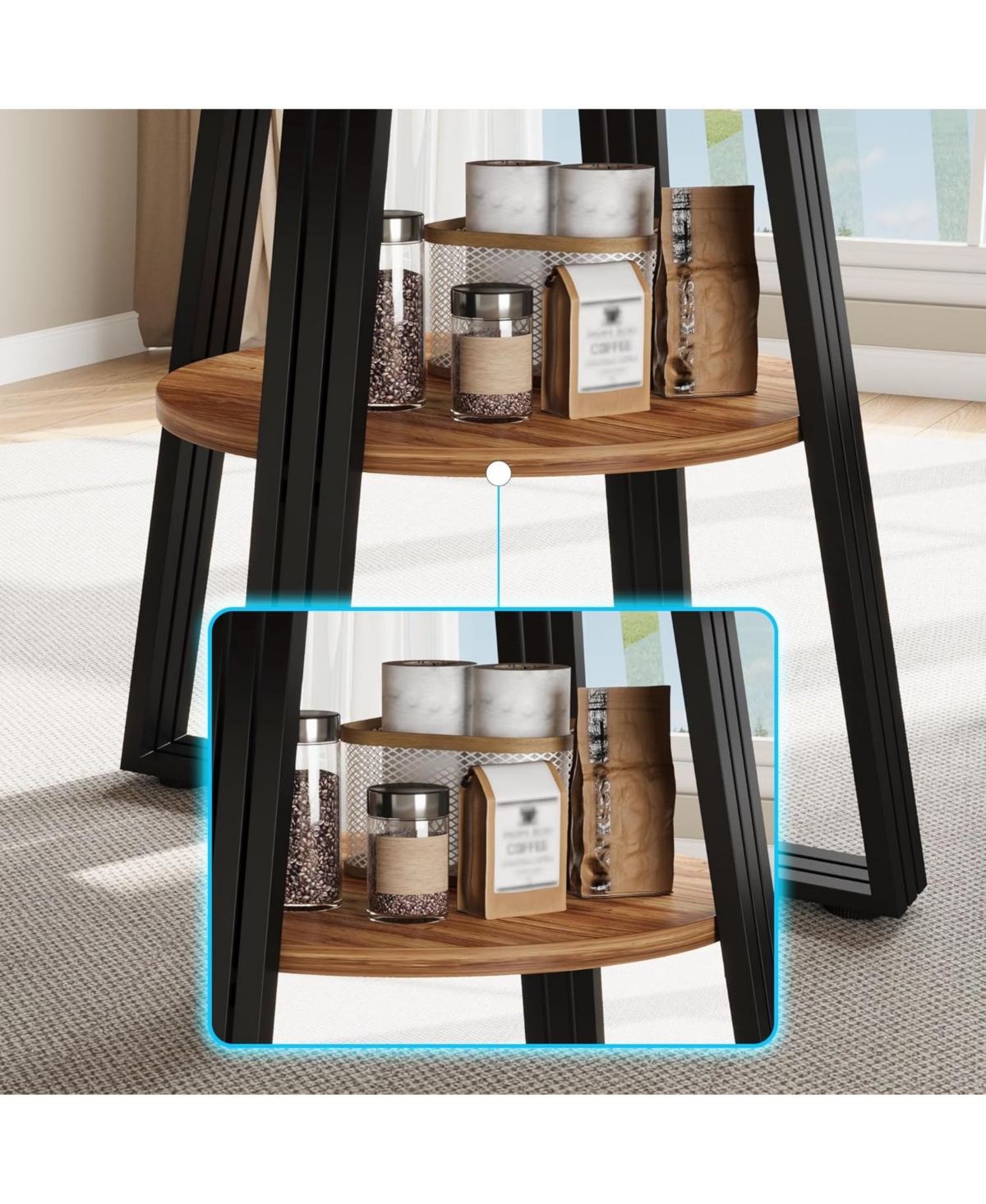 Gaomon Kitchen Table 47.2 inch Round Dining Table for Dining Room, Home Office