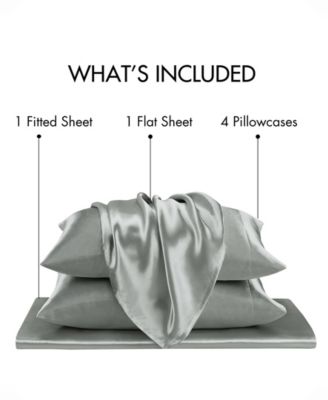 Satin Luxury 7-Pc. Sheet Set, Split King