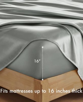 Satin Luxury 7-Pc. Sheet Set, Split King