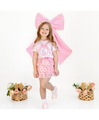 Little Girls Honey Bunny Easter Tiered Tutu