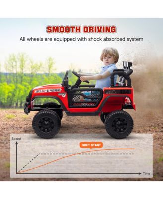 12V Kids Ride On Truck with Music Lights and Remote