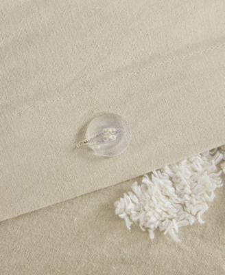 Viola Damask Tufted 3-Pc. Duvet Cover Set, Full/Queen