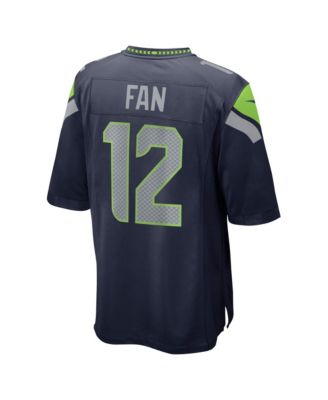 Men's 12s Navy Seattle Seahawks Super Bowl LX Game Jersey