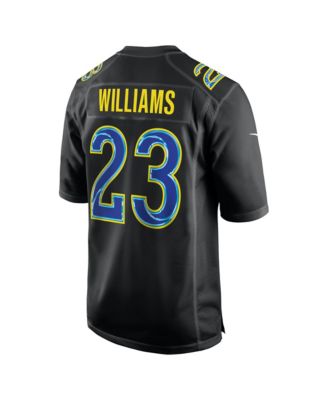 Men's Kyren Williams Black Los Angeles Rams Super Bowl LX Fashion Game Jersey