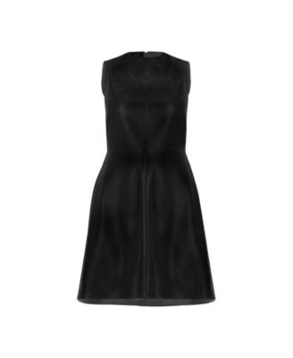 Women's Sleeveless High Shine A-Line Dress