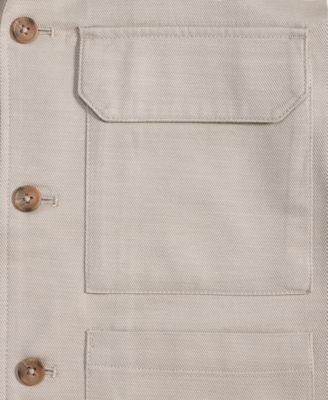 Men's Relaxed-Fit Twill Shirt Jacket