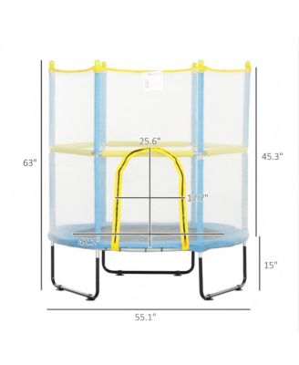 Kids Trampoline with Safety Enclosure for Ages 3–6