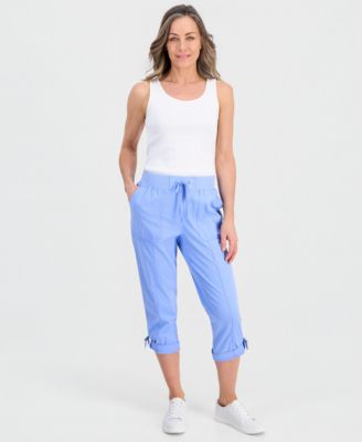 Petite D-Ring Capri Pants