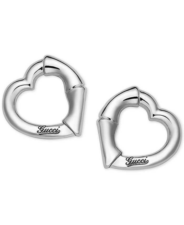 Gucci heart shaped earrings clearance