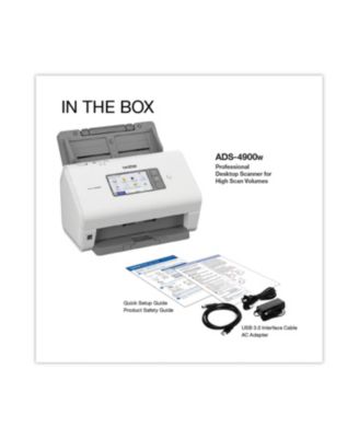 ADS-4900W 600 DPI Optical Resolution 100 Sheet Auto Document Feeder Professional Desktop Scanner