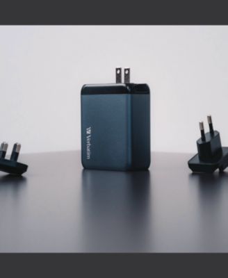 32204 200 Watts 4-Port GaN Wall Charger - Black/Gray