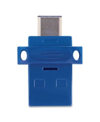 99154 Store  n' Go 32 GB Dual USB 3.0 Flash Drive for USB-C Devices - Blue