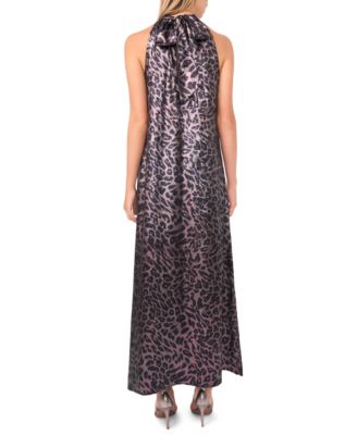 Women's Halter High-Neck Maxi Dress