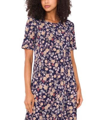 Women's Crew Neck Short-Sleeve Dress