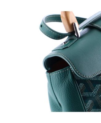 Mini Saigon Top Handle Bag Coated Canvas with Leather