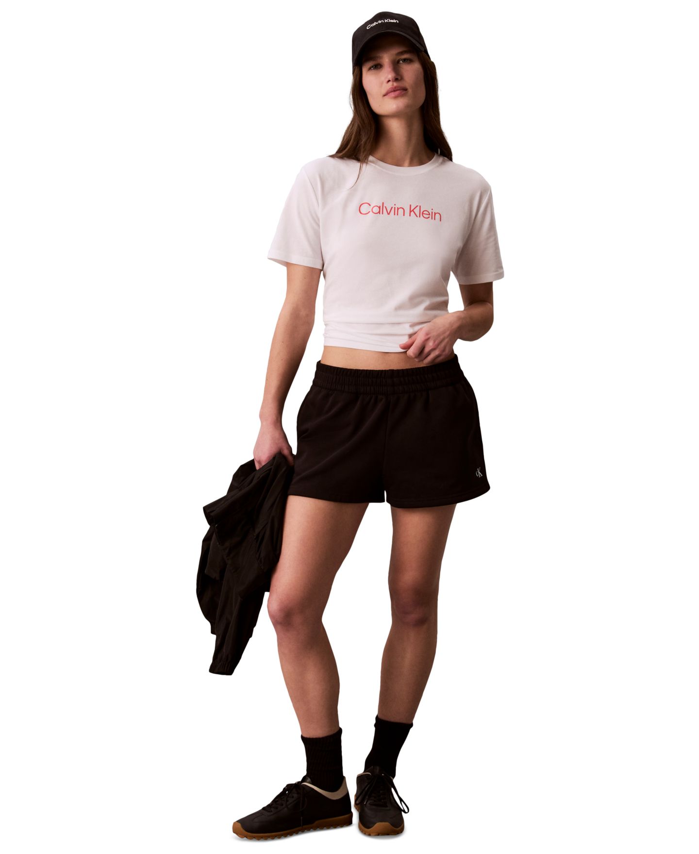 Женская футболка Calvin Klein Performance Commuter Short-Sleeve T-Shirt, цвет: Белый — фото 2