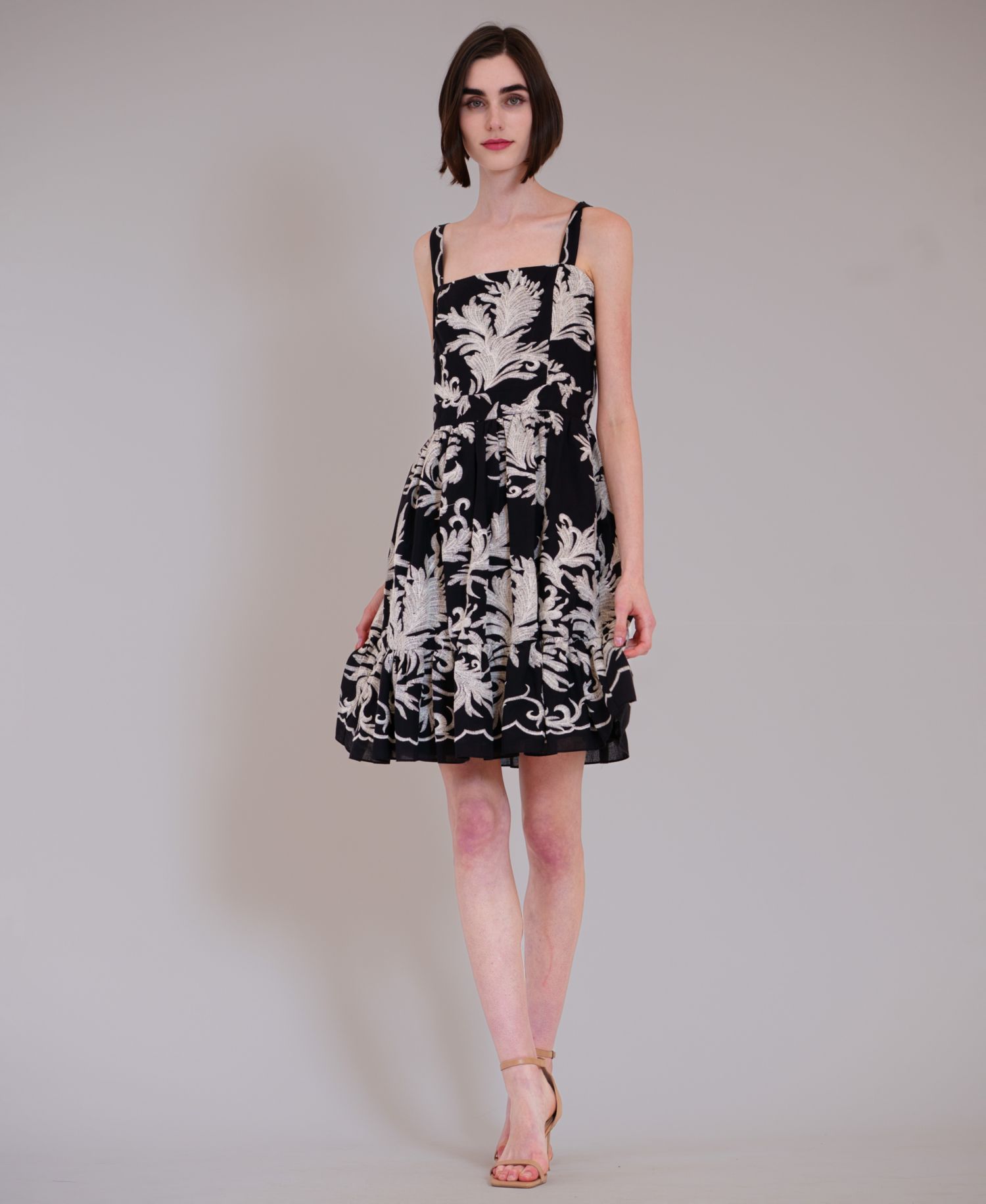 Women's Sleeveless Square Neck Short Dress