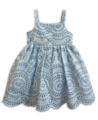 Baby Girls' Eyelet Square Neck Sundress