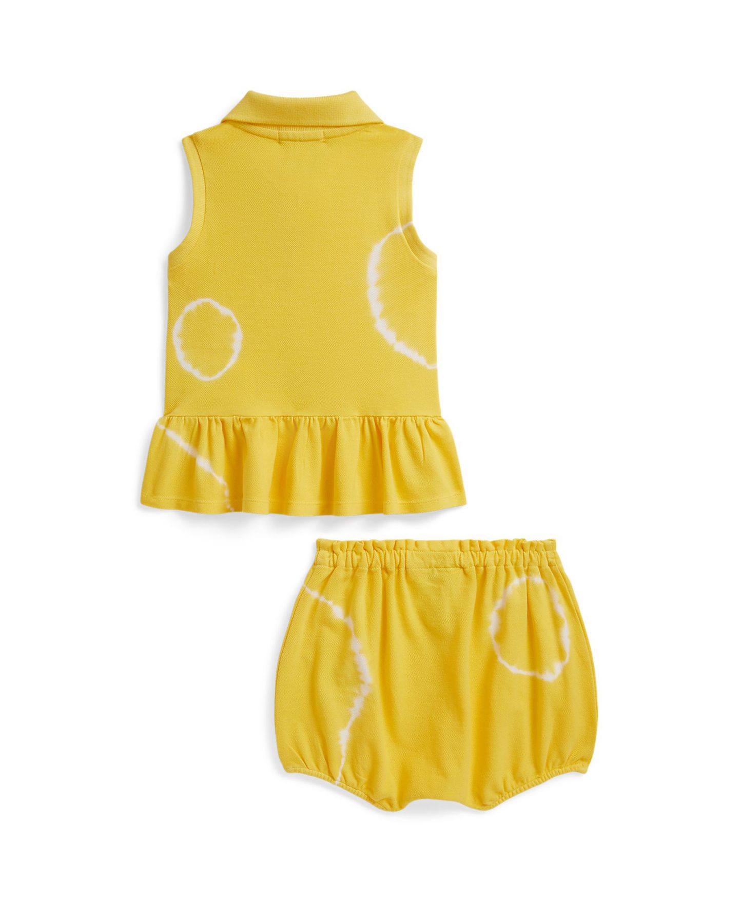 Комплект Polo Ralph Lauren Tie-Dye Mesh Sleeveless Polo Shirt and Bloomer, 2-Piece Set для девочек-малышей — фото 2