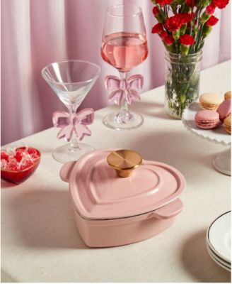 1-Quart Enameled Cast Iron Heart-Shaped Dutch Oven