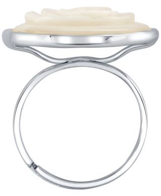 Mother Of Pearl Ring in Sterling Silver