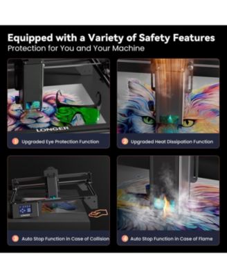 20W Laser Engraver Cutter with 14.76inx14.76in Area Dual-Beam Touchscreen