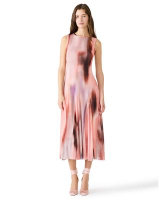 Juniors' Crew Neck Marene Mesh Dress