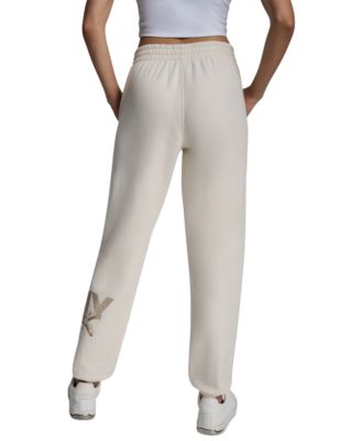 Women's Graffiti Rhinestone Logo High-Rise Relaxed-Fit Joggers