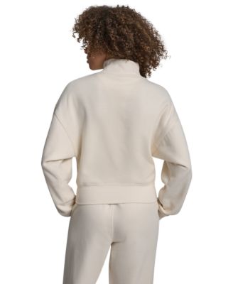 Women's Graffiti New York Logo Oversized Mock Neck Sweatshirt