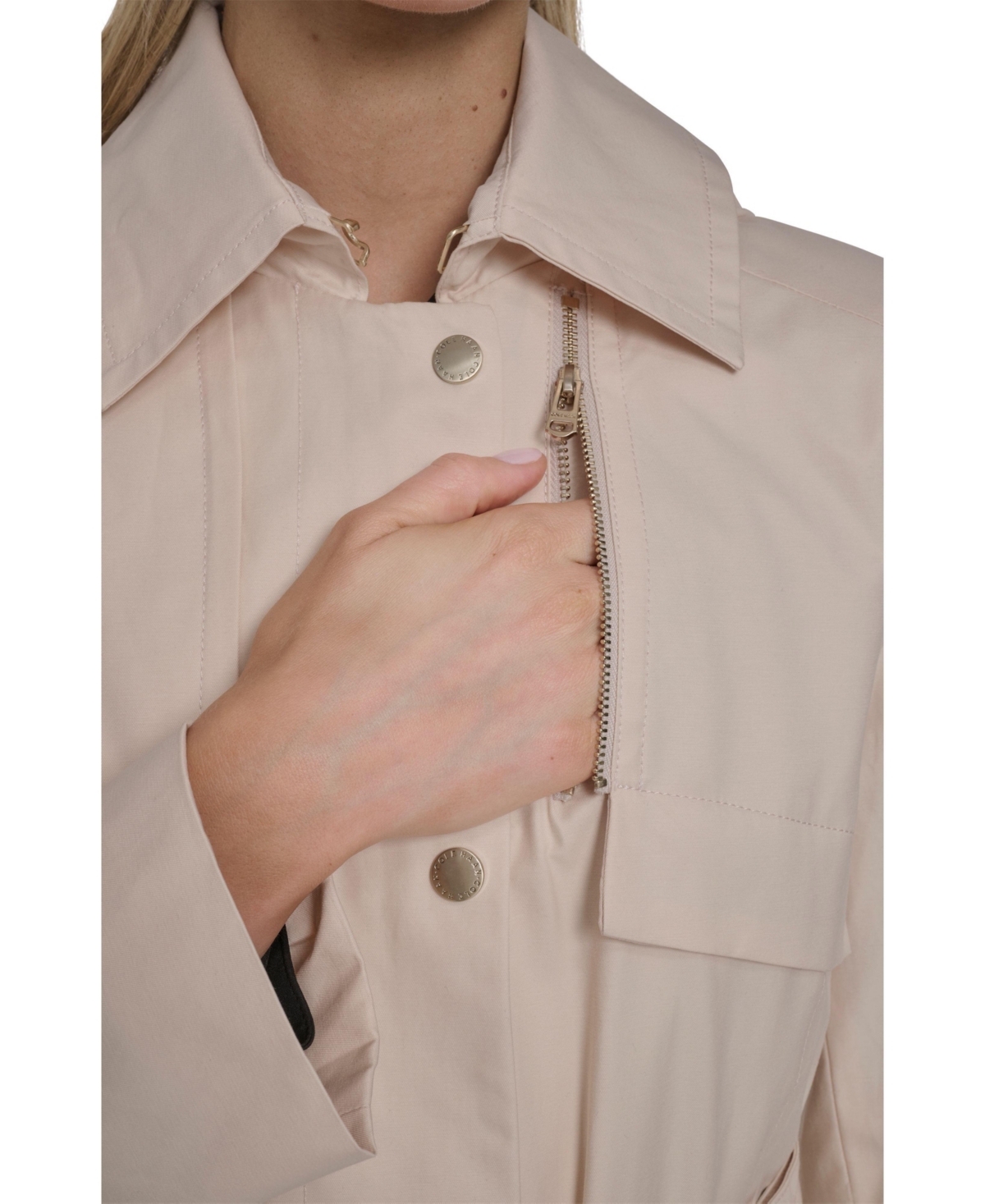 Cole Haan Signature Women's Cotton Rain Trench Coat