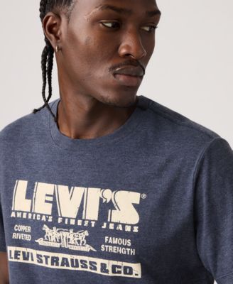 Men's Graphic Logo Detail Crewneck T-Shirt