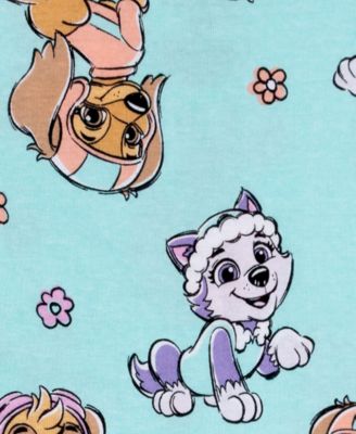 Girls' Toddler 2T-4T Graphic Tops, Shorts and Pants, 4-Piece Pajama Set