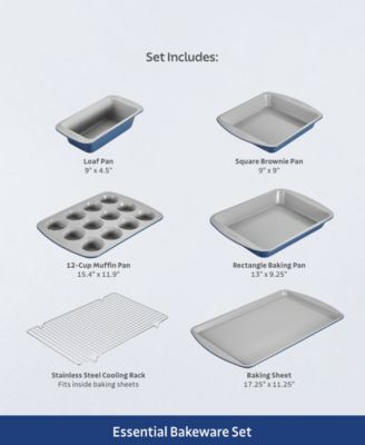 Ceramic 6-Pc. Nonstick Bakeware Set